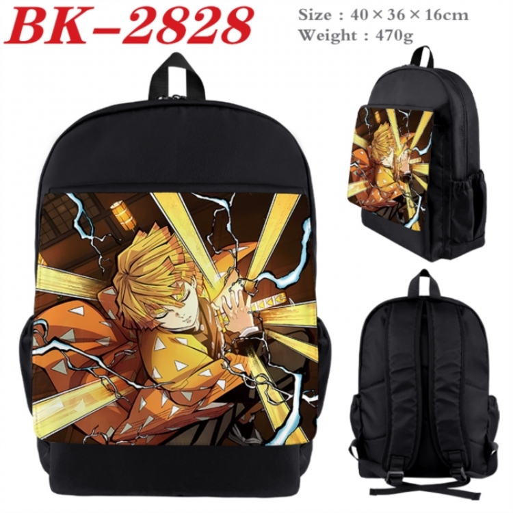 Demon Slayer Kimets Waterproof nylon canvas flip color picture backpack 40X36X16CM