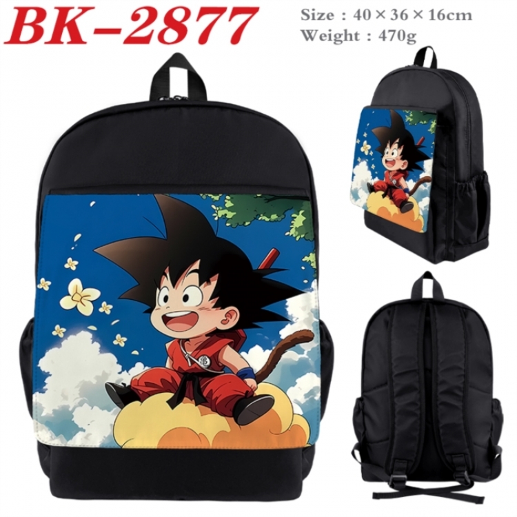 DRAGON BALL Waterproof nylon canvas flip color picture backpack 40X36X16CM
