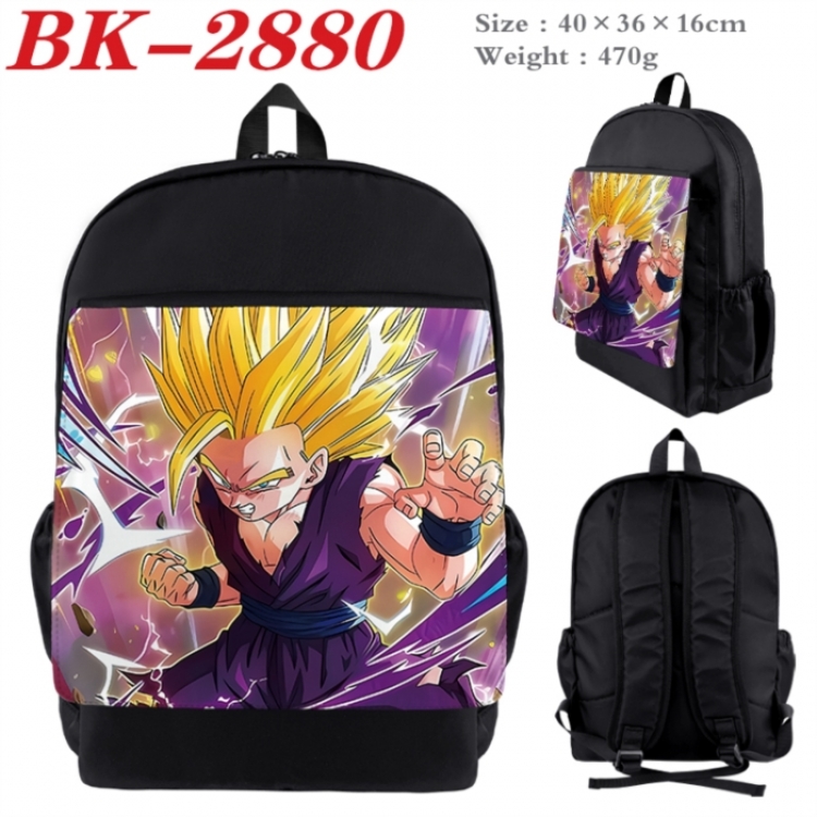 DRAGON BALL Waterproof nylon canvas flip color picture backpack 40X36X16CM