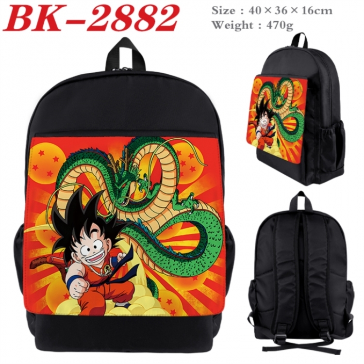 DRAGON BALL Waterproof nylon canvas flip color picture backpack 40X36X16CM
