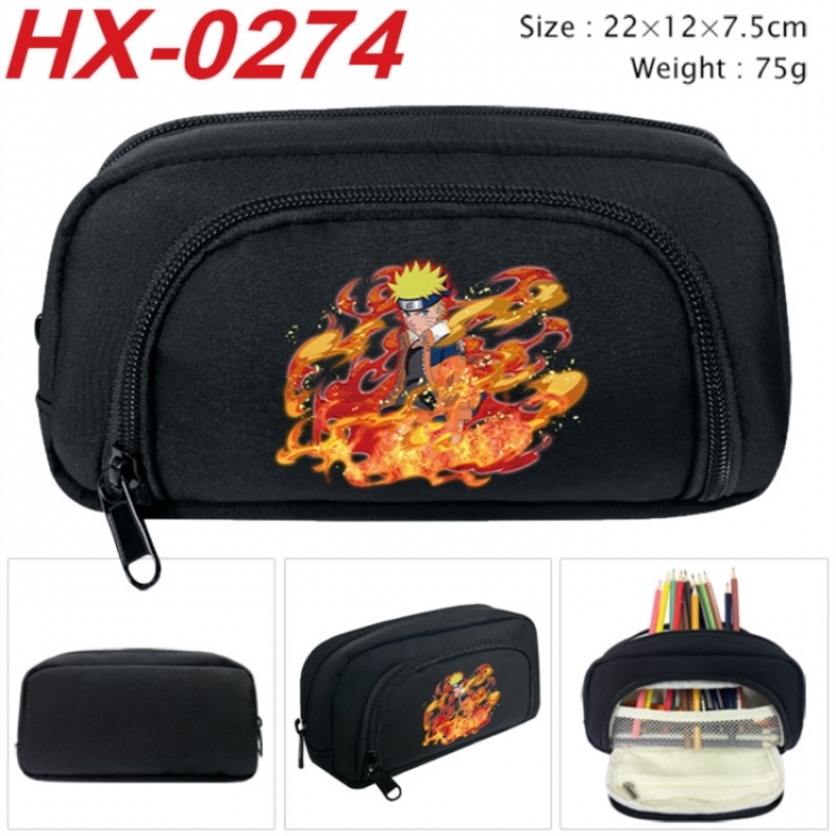 Naruto Anime 3D pencil case with insulation layer Pencil Bag 22X15X7.5CM