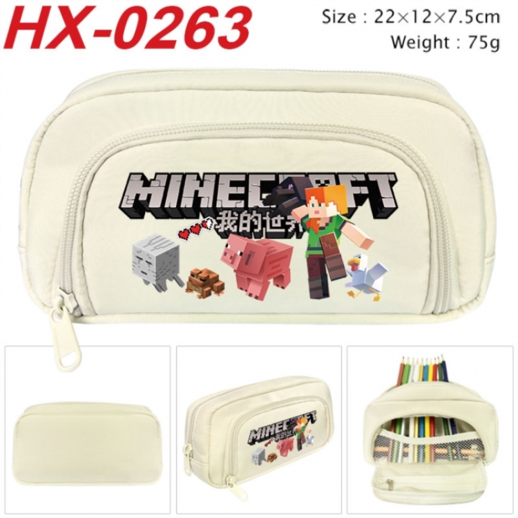 Minecraft Anime 3D pencil case with insulation layer Pencil Bag 22X15X7.5CM