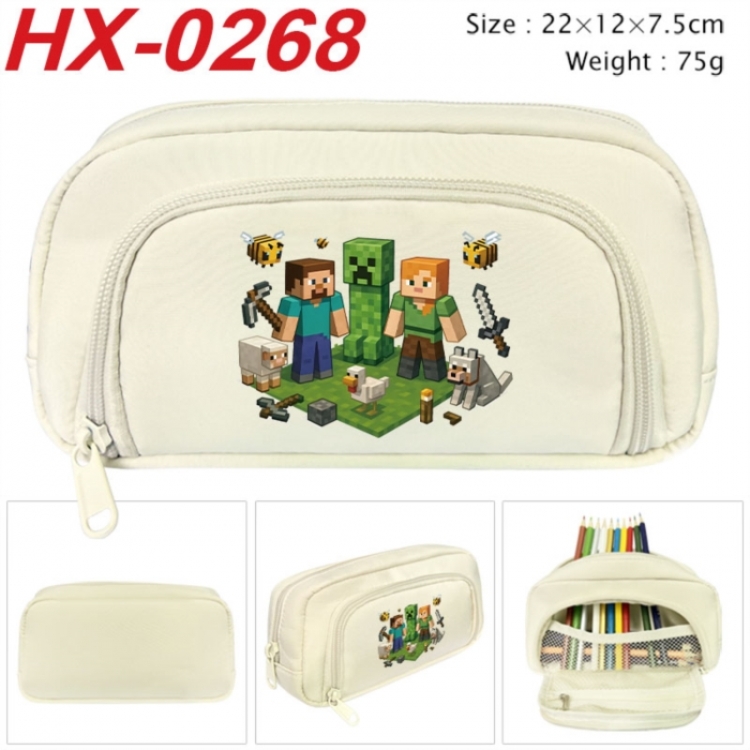 Minecraft Anime 3D pencil case with insulation layer Pencil Bag 22X15X7.5CM