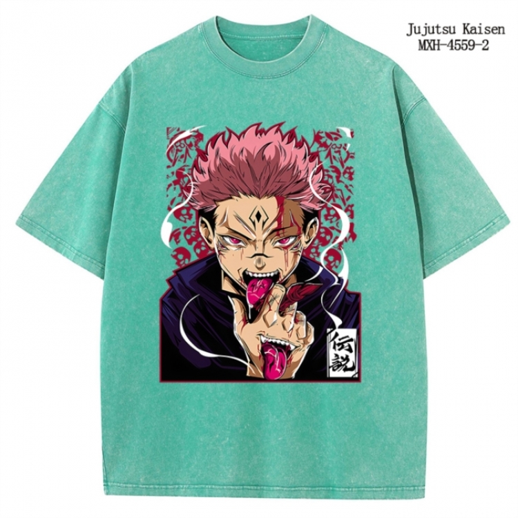 Jujutsu Kaisen Anime peripheral pure cotton washed and worn T-shirt from S to 2XL