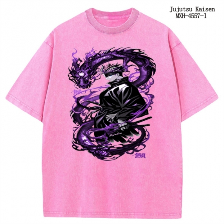 Jujutsu Kaisen Anime peripheral pure cotton washed and worn T-shirt from S to 2XL