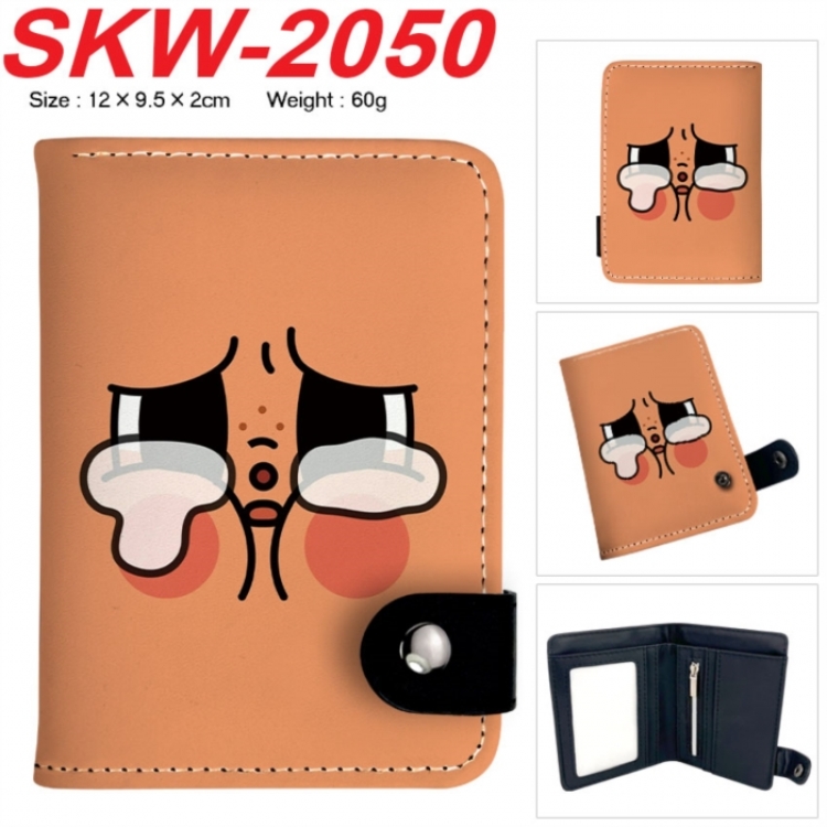 Cry Baby Anime vertical button folding wallet 12X9.5X2CM 60g