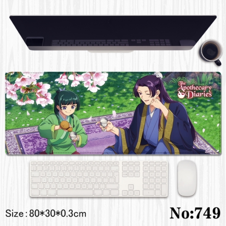 The Apothecary Diaries Anime peripheral computer mouse pad office desk pad multifunctional pad 80X30X0.3cm
