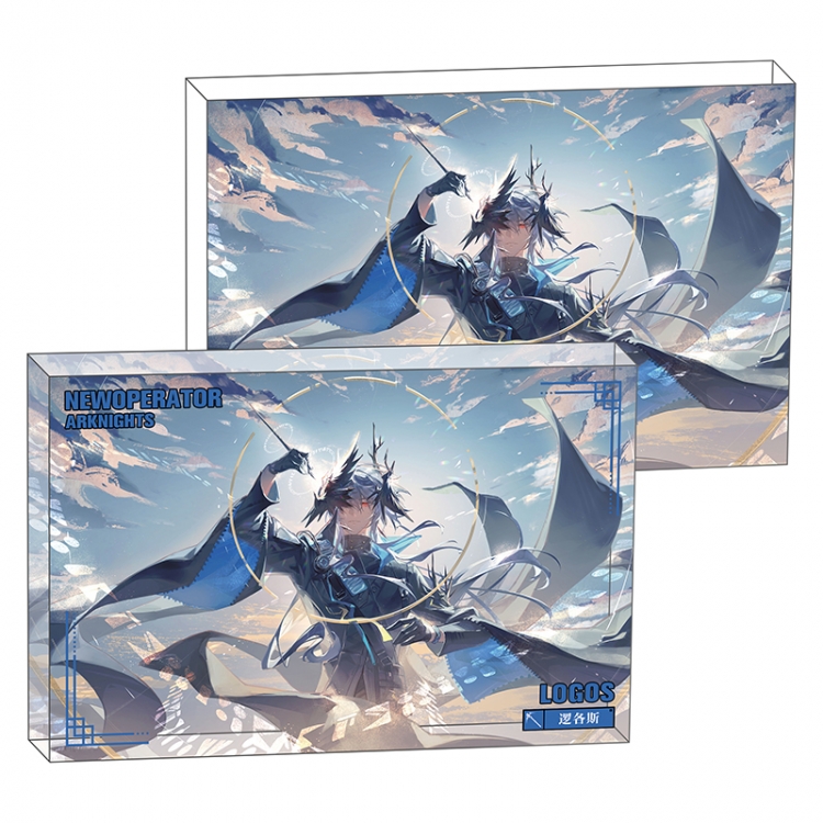 Arknights Anime game acrylic card brick desktop decoration 8X12X1.2cm