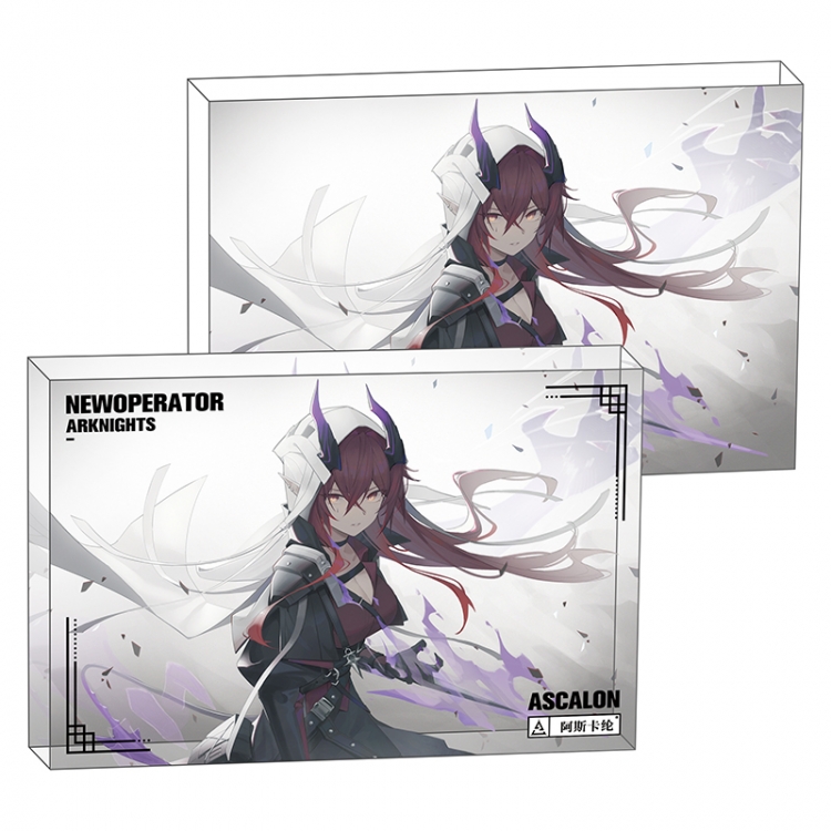 Arknights Anime game acrylic card brick desktop decoration 8X12X1.2cm