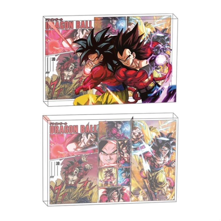 DRAGON BALL Anime game acrylic card brick desktop decoration 8X12X1.2cm