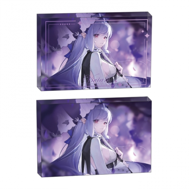 Zenless Zone Zero Anime game acrylic card brick desktop decoration 8X12X1.2cm