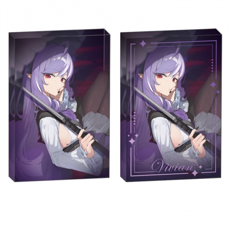 Zenless Zone Zero Anime game acrylic card brick desktop decoration 8X12X1.2cm