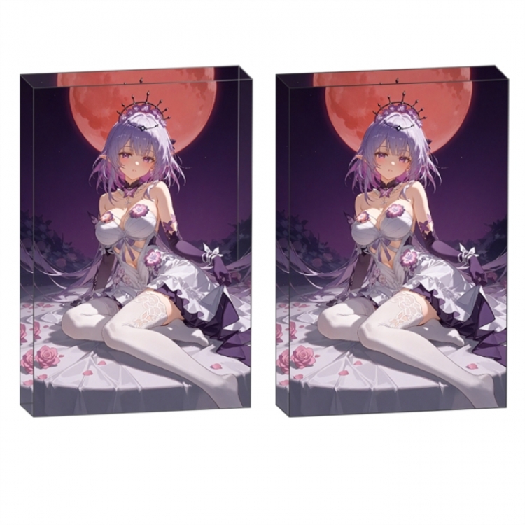  Honkai: Star Rail Anime game acrylic card brick desktop decoration 8X12X1.2cm