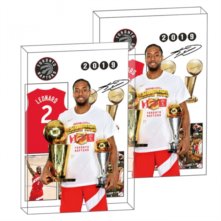 Kawhi Leonard Anime game acrylic card brick desktop decoration 8X12X1.2cm