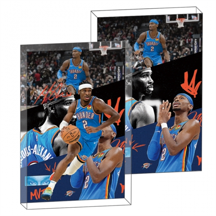 Alexander Anime game acrylic card brick desktop decoration 8X12X1.2cm