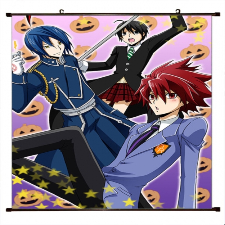 Soul Eater Anime black Plastic rod Cloth painting Wall Scroll 60X90CM 