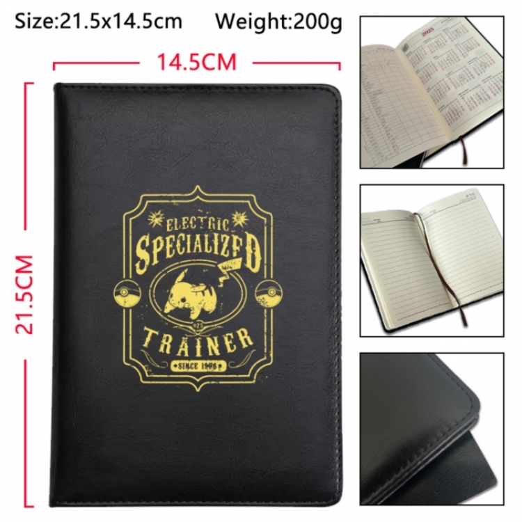Pokemon Anime Printed PU Car Thread Notebook Hard Cover 21.5x14.5cm