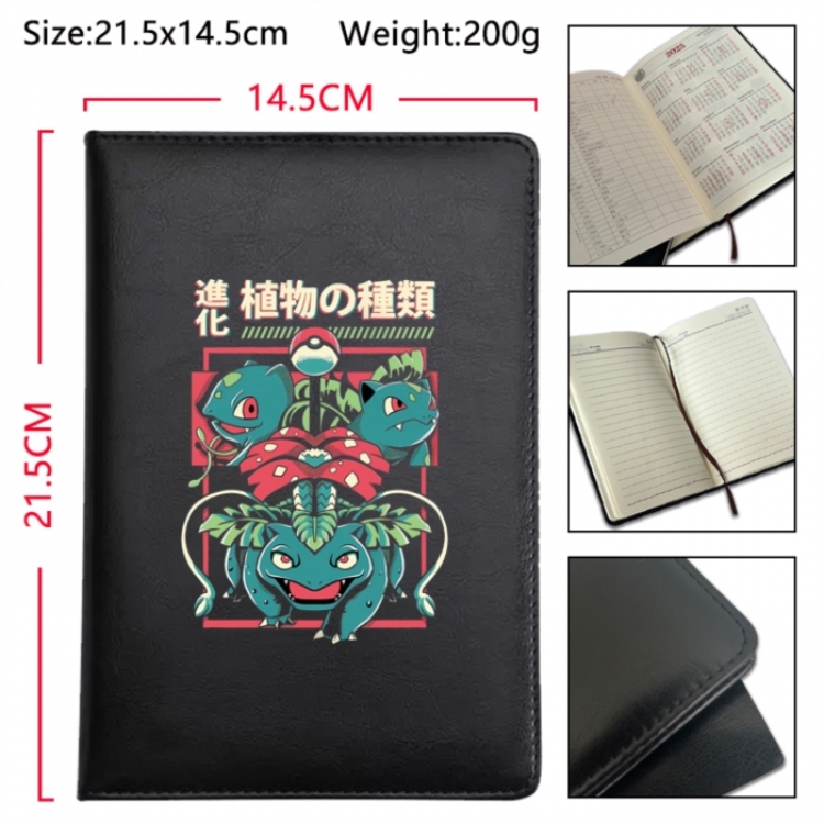 Pokemon Anime Printed PU Car Thread Notebook Hard Cover 21.5x14.5cm
