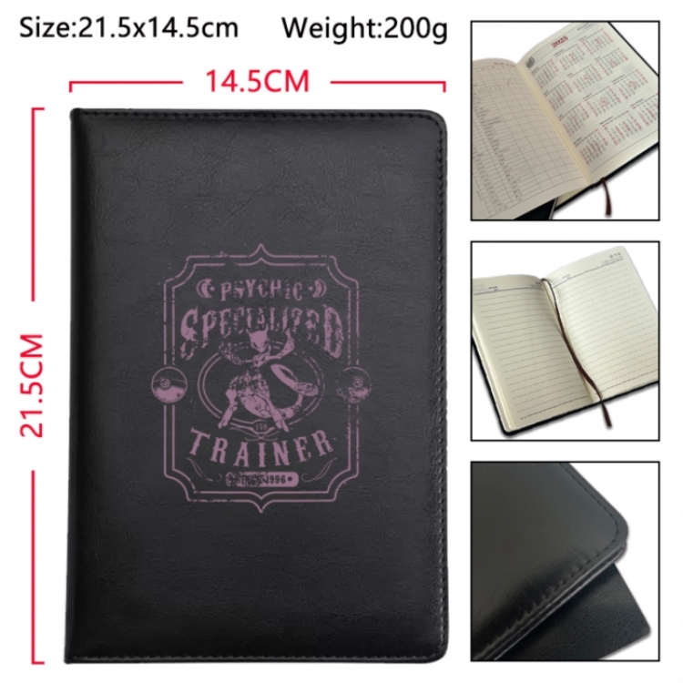 Pokemon Anime Printed PU Car Thread Notebook Hard Cover 21.5x14.5cm