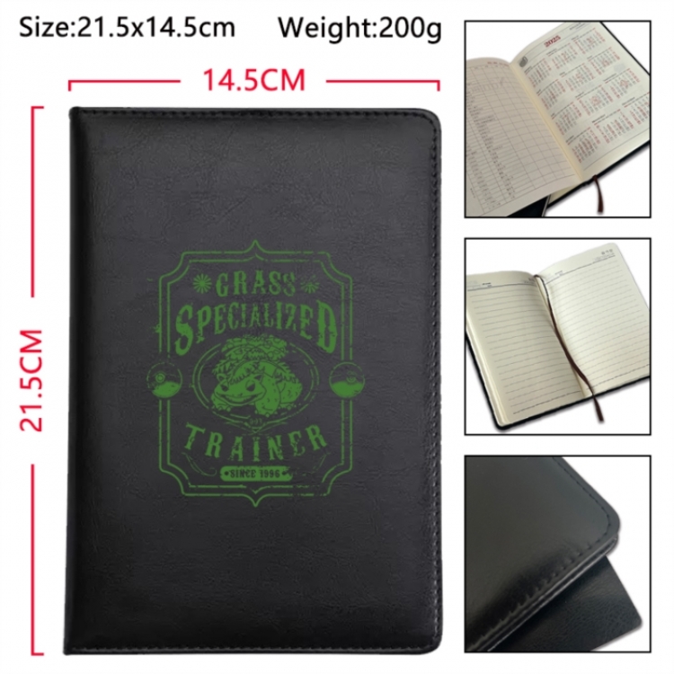 Pokemon Anime Printed PU Car Thread Notebook Hard Cover 21.5x14.5cm