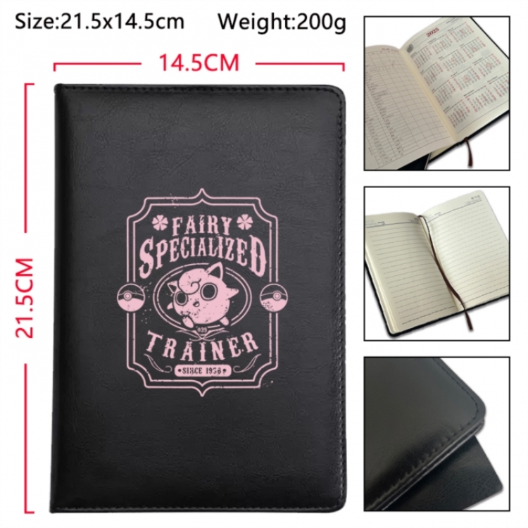 Pokemon Anime Printed PU Car Thread Notebook Hard Cover 21.5x14.5cm