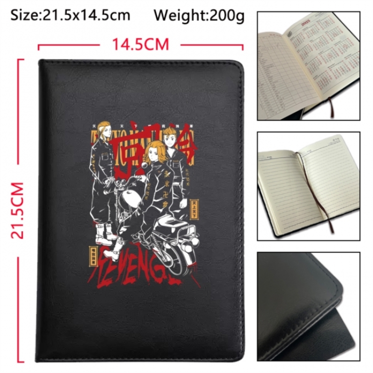 Tokyo Revengers Anime Printed PU Car Thread Notebook Hard Cover 21.5x14.5cm