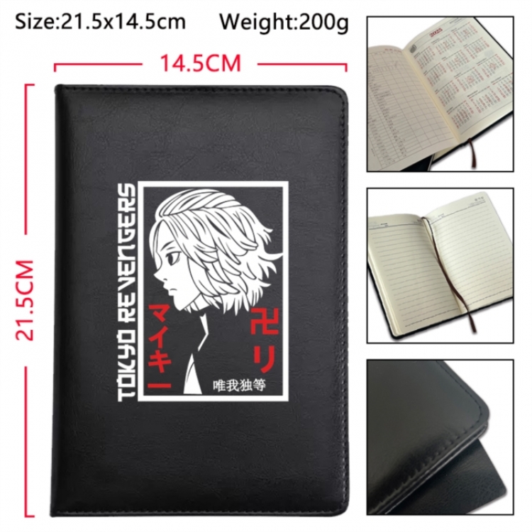 Tokyo Revengers Anime Printed PU Car Thread Notebook Hard Cover 21.5x14.5cm