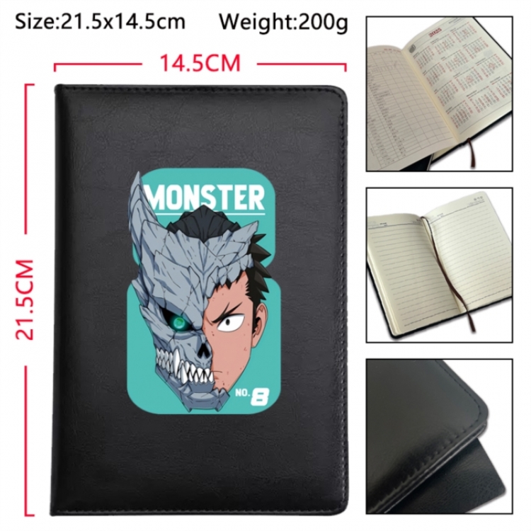 KAIJU NUMBER EIGHT Anime Printed PU Car Thread Notebook Hard Cover 21.5x14.5cm