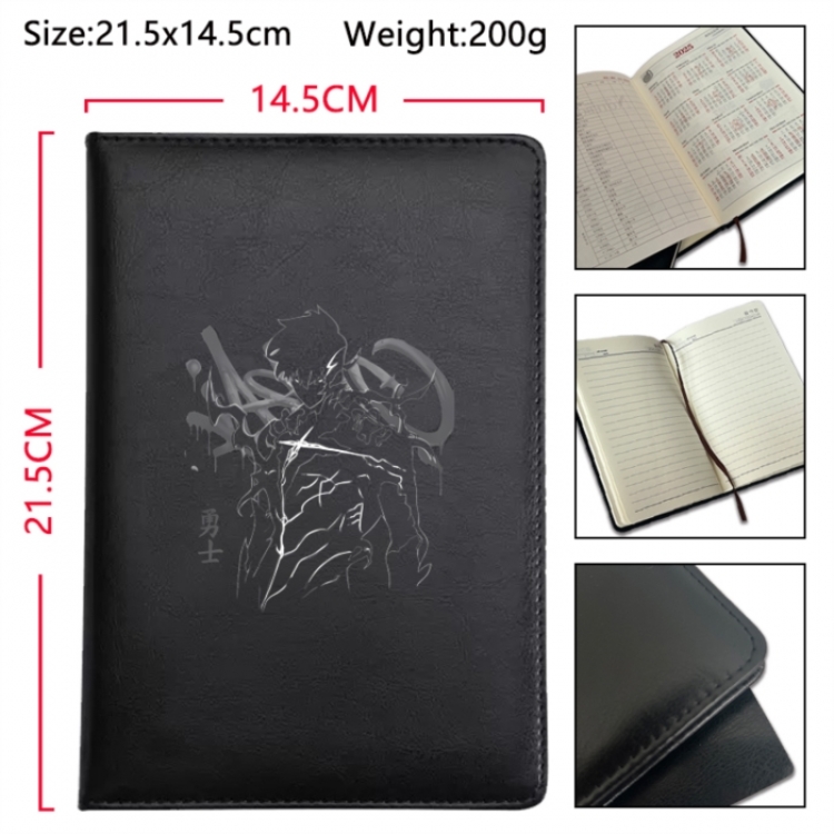 Solo Leveling:Arise Anime Printed PU Car Thread Notebook Hard Cover 21.5x14.5cm