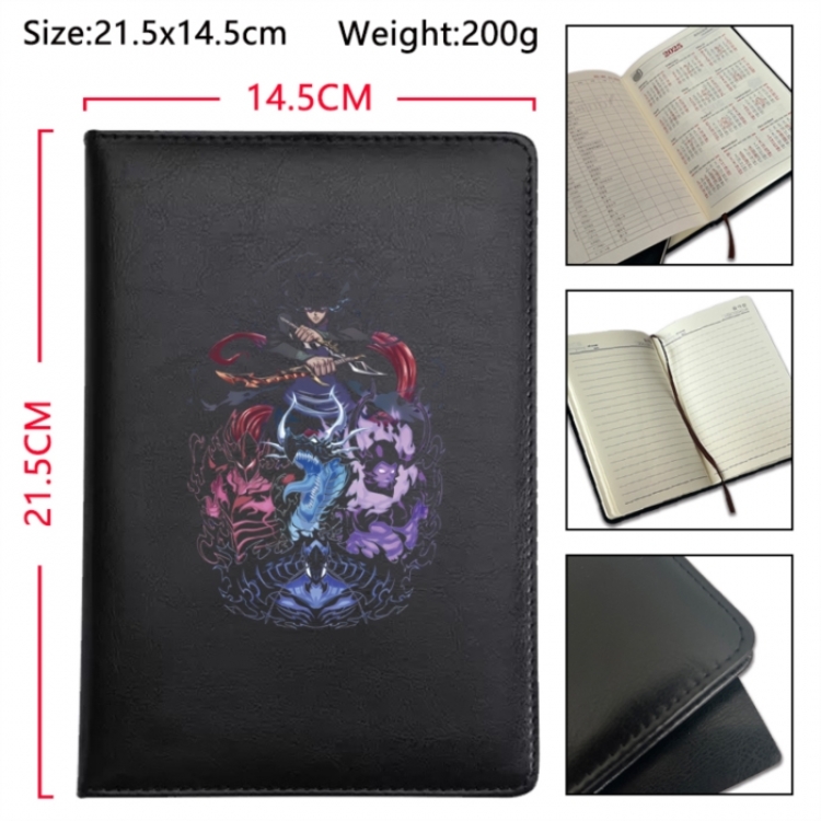 Solo Leveling:Arise Anime Printed PU Car Thread Notebook Hard Cover 21.5x14.5cm