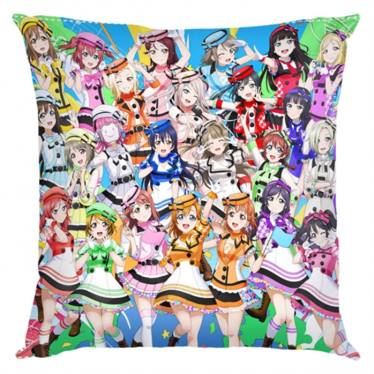 LoveLive  Anime square full-color pillow cushion 45X45CM NO FILLING 