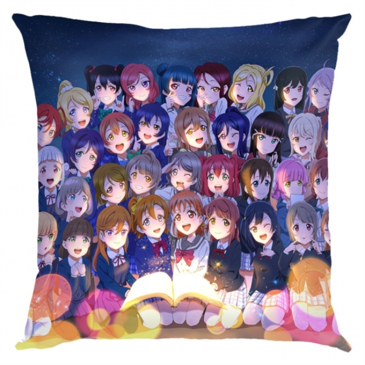 LoveLive  Anime square full-color pillow cushion 45X45CM NO FILLING 