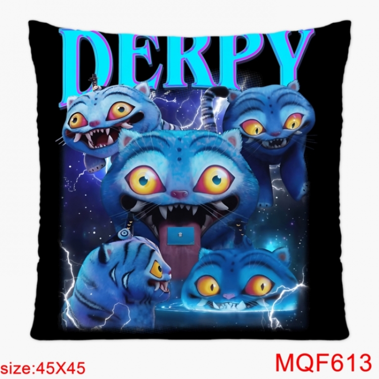 K-Pop Demon Hunters Anime square full-color pillow cushion 45X45CM NO FILLING 