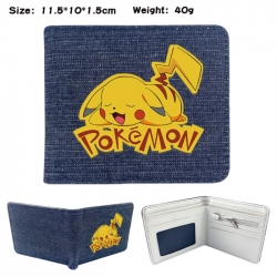 Pokemon Anime denim folding fu...