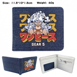 One Piece Anime denim folding ...