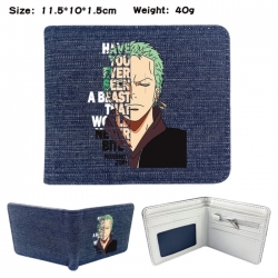 One Piece Anime denim folding ...