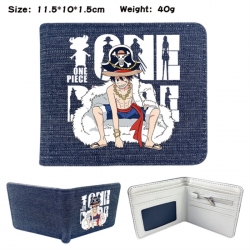 One Piece Anime denim folding ...