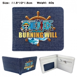 One Piece Anime denim folding ...