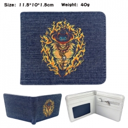 One Piece Anime denim folding ...
