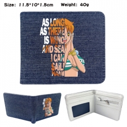 One Piece Anime denim folding ...