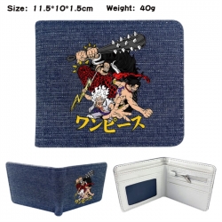 One Piece Anime denim folding ...