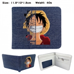 One Piece Anime denim folding ...