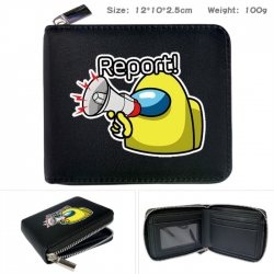 Among us Anime zipper black le...