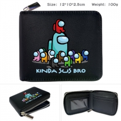 Among us Anime zipper black le...