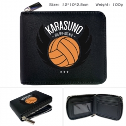 Haikyuu!! Anime zipper black l...