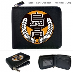 Haikyuu!! Anime zipper black l...
