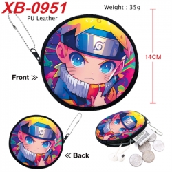 Naruto Anime PU leather materi...