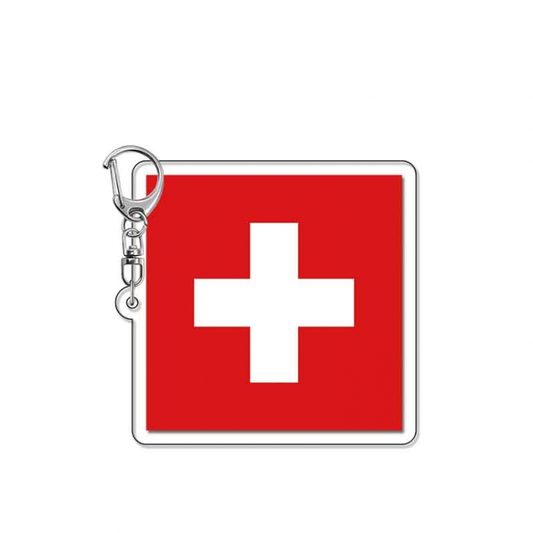 National flag Anime Acrylic Keychain Charm price for 5 pcs