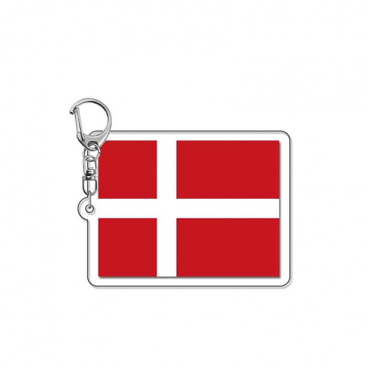 National flag Anime Acrylic Keychain Charm price for 5 pcs