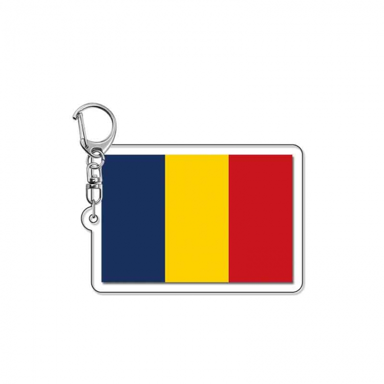 National flag Anime Acrylic Keychain Charm price for 5 pcs